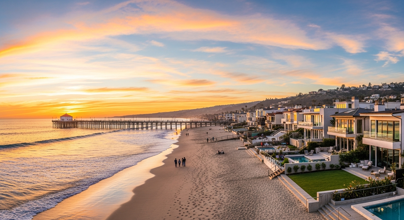 Notary services in Manhattan Beach CA - pier and downtown